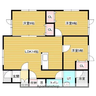 フリーダム2【1階】の間取り