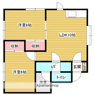 ロイヤルエイト【2階】の間取り