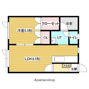 グランパレスヒロ7【1階】の間取り