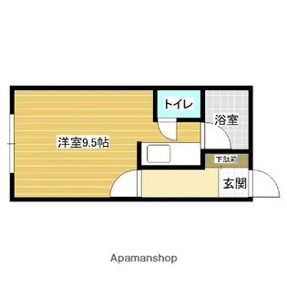 コーポロゼⅡ【2階】の間取り