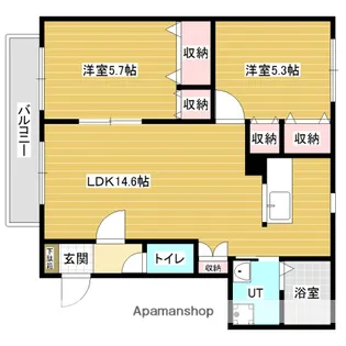 ユーミー大和25【3階】の間取り