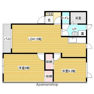 ハイフレッシュ18【2階】の間取り