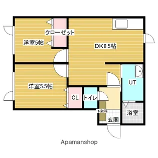 コートアクア【1階】の間取り