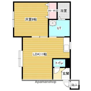 ハスコート岩見沢Ⅱ【1階】の間取り