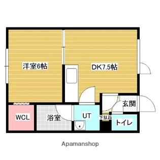 メゾンライトサイド【1階】の間取り