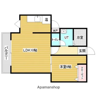 コーポゆもと7【2階】の間取り