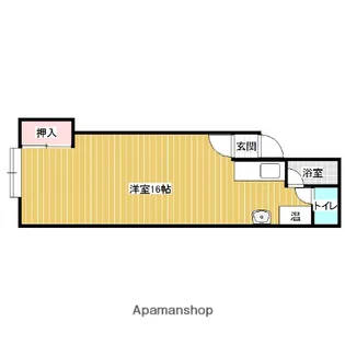 アーバンハイツA・B【2階】の間取り