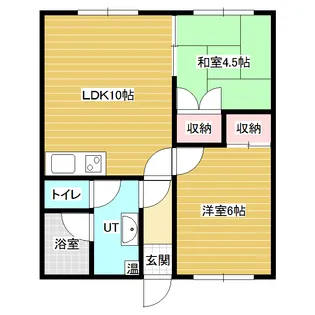 2条ハイツ【2階】の間取り