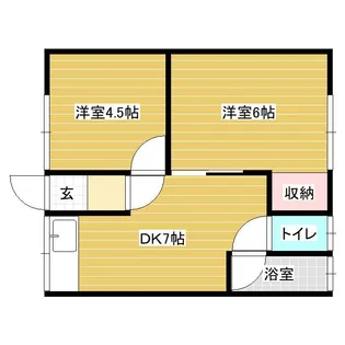 ミラコスタ岩見沢【1階】の間取り