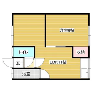 ミラコスタ岩見沢【2階】の間取り