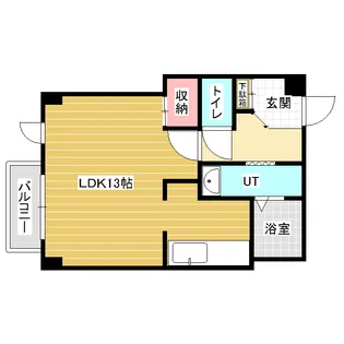 1Kの間取り画像