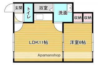 サンサイズマンション【1階】の間取り