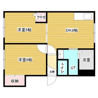 アスコット【2階】の間取り