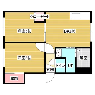 アスコット【1階】の間取り