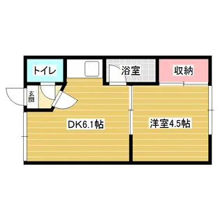 FEEL岩見沢【2階】の間取り