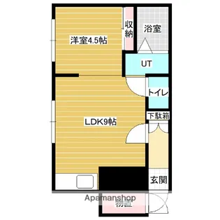 クリスタルパレス’89【1階】の間取り