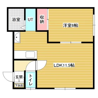 ハウジングカンフォートⅡ【2階】の間取り