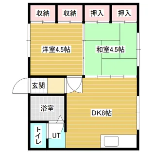WHITE HOUSE【2階】の間取り