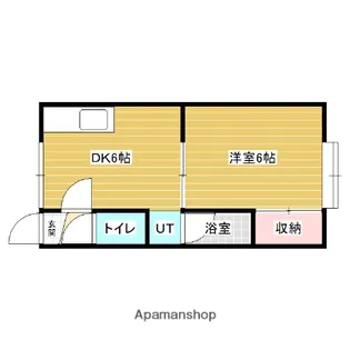 ハイツデノンA【2階】の間取り