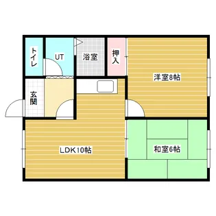 ヒルサイドテラス【2階】の間取り