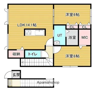 PLUMERIA【2階】の間取り
