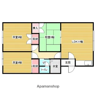 アルゴ植木【2階】の間取り