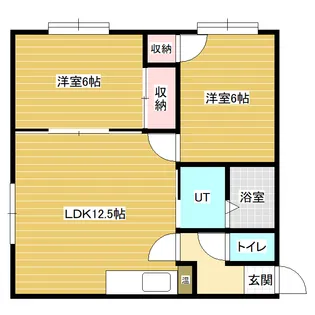 ホワイトヒル【2階】の間取り