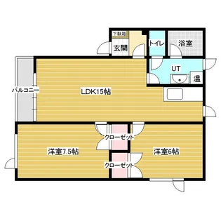 ハイムラフォーレ【1階】の間取り