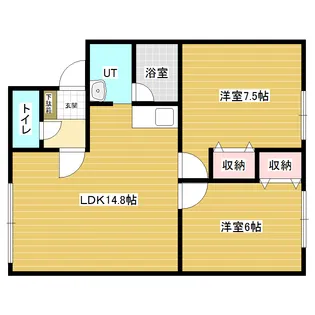 グランデュール313B【2階】の間取り