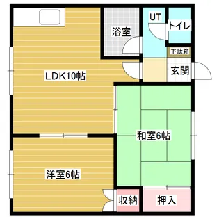 中根ハイツ【3階】の間取り