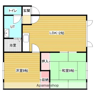 コーポ嵯峨【1階】の間取り