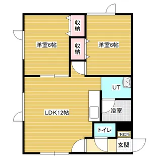 コーポ第2ル・レーブ【2階】の間取り