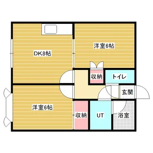 コーポJUNⅡ【2階】の間取り