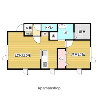 AQUA TOPLINEⅡ【1階】の間取り