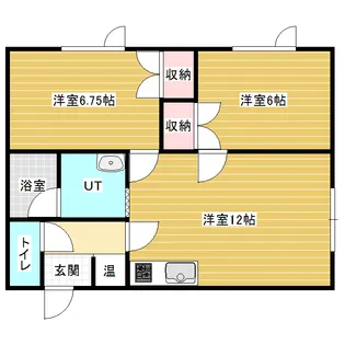 ウイング101【2階】の間取り