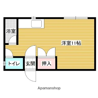 ハイツ岩見沢【2階】の間取り