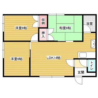 エーデルワイス48【1階】の間取り