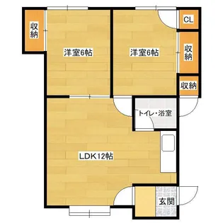 コーポひまわり№2【1階】の間取り