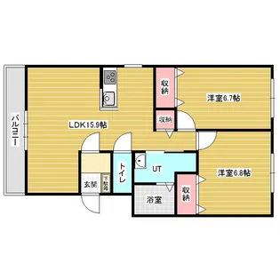 ビバーチェ【1階】の間取り