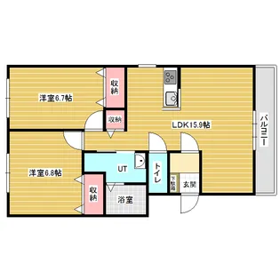 ビバーチェ【3階】の間取り