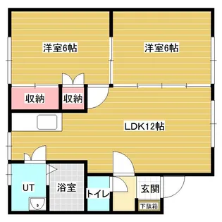ハピネス610【1階】の間取り