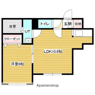 ルーバンアイ岩見沢壱番館【1階】の間取り