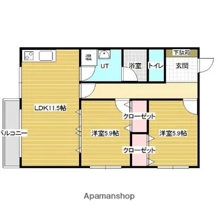 TOUCH02【3階】の間取り