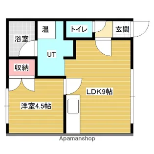 コーポゆもと5【1階】の間取り
