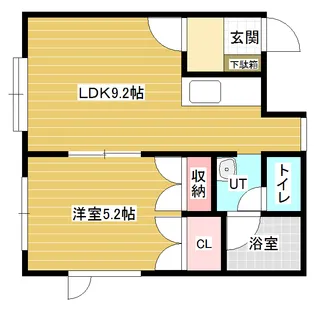 コーポラスひので【2階】の間取り
