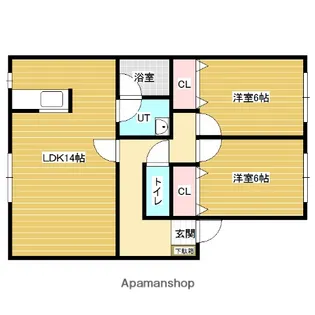 朝日ハートフルプレイス【3階】の間取り