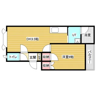 パークマンションⅠ【2階】の間取り