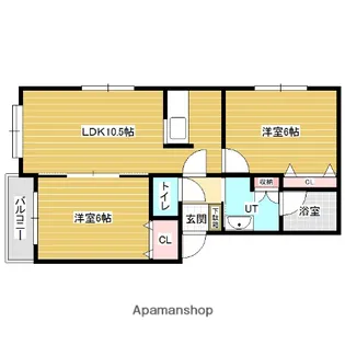 ミレニアムエイト【2階】の間取り