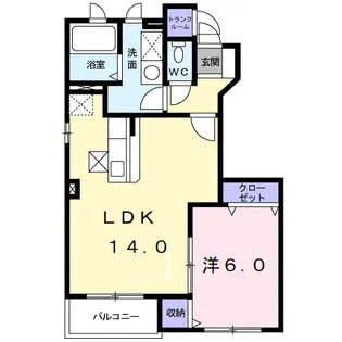 ウエスト スリー ヒルズ【1階】の間取り