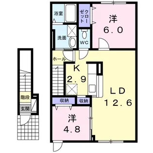 パーク水明C【2階】の間取り